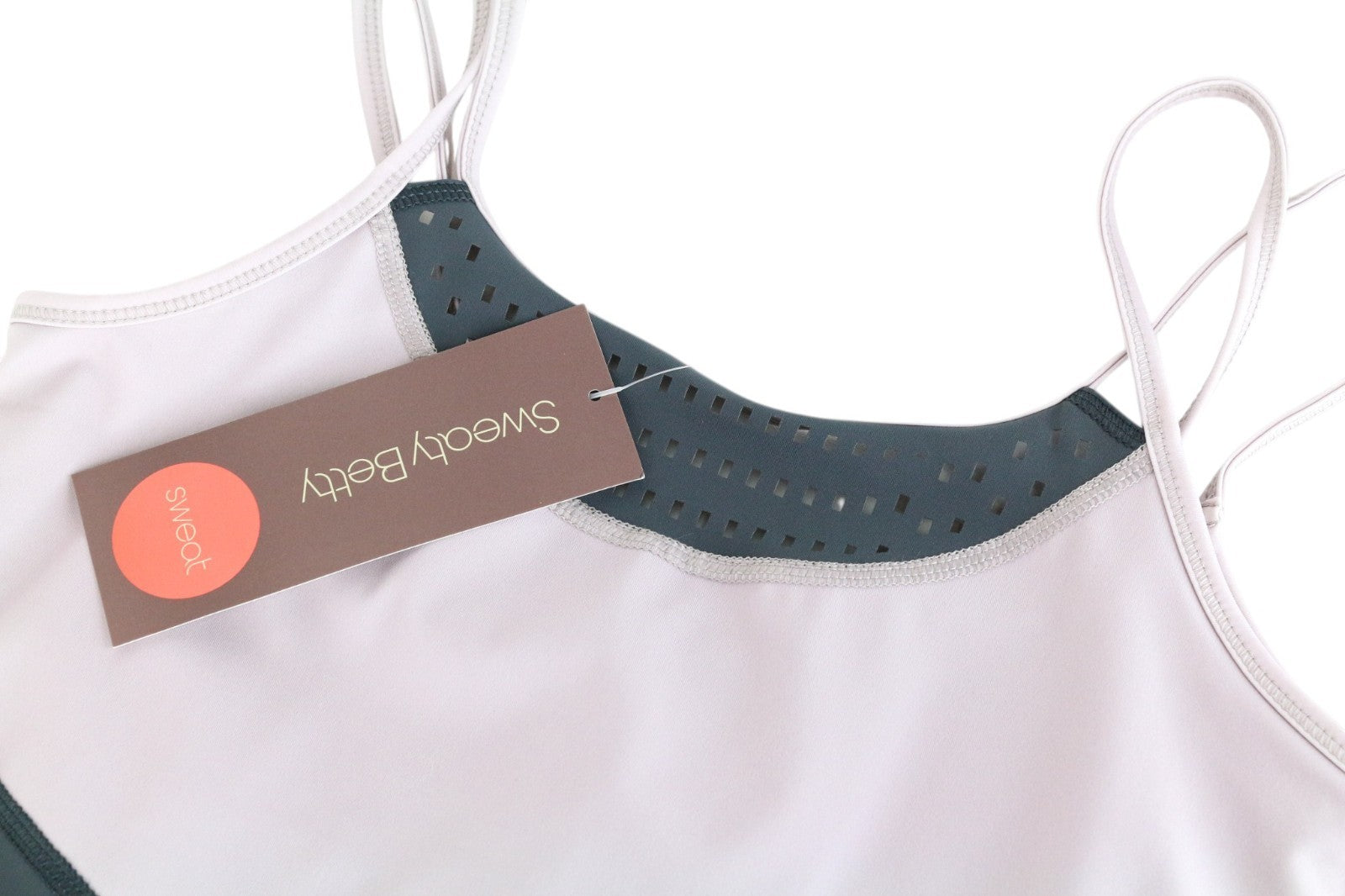 SWEATY BETTY Passe Dance Leotard Women Jumpsuit XS/S Grey Purple Stretch