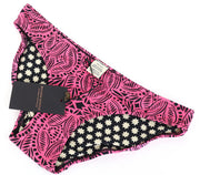 MAISON SCOTCH Women Swimwear ~XS Pink Pattern Summer Beach Pool Bikini Bottom