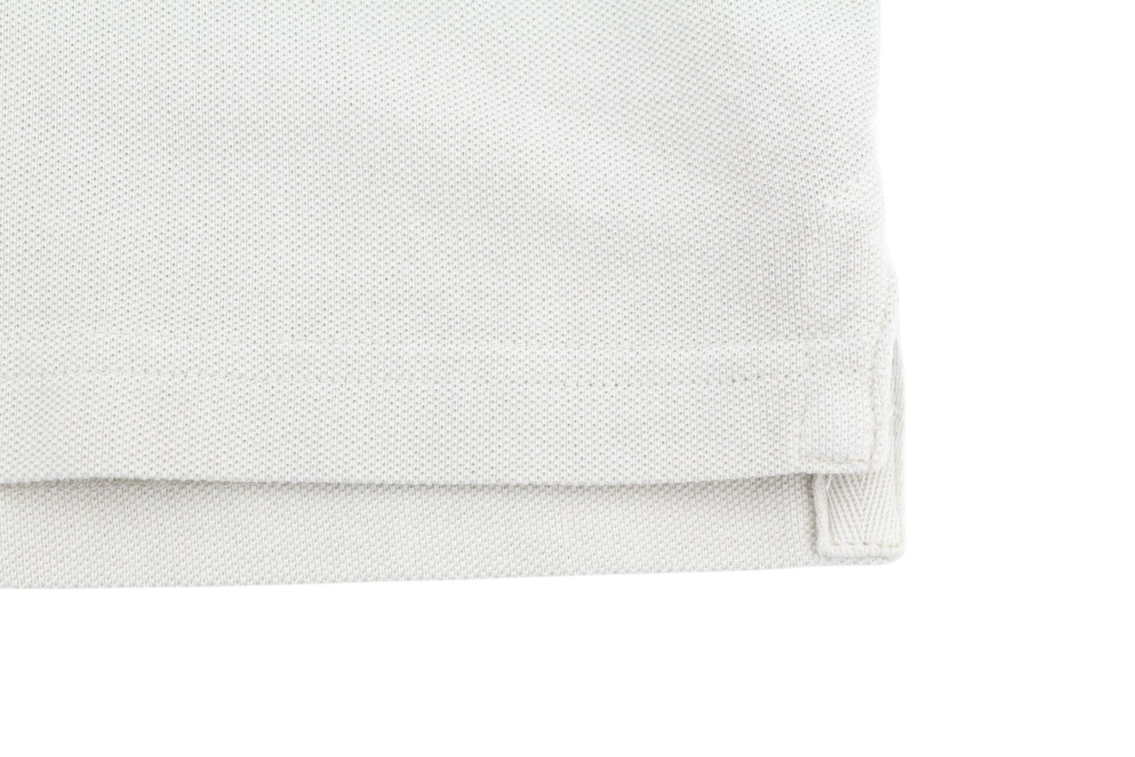 STATE OF ART Regular Fit Men Polos L Cream Cotton Plain Short Sleeve