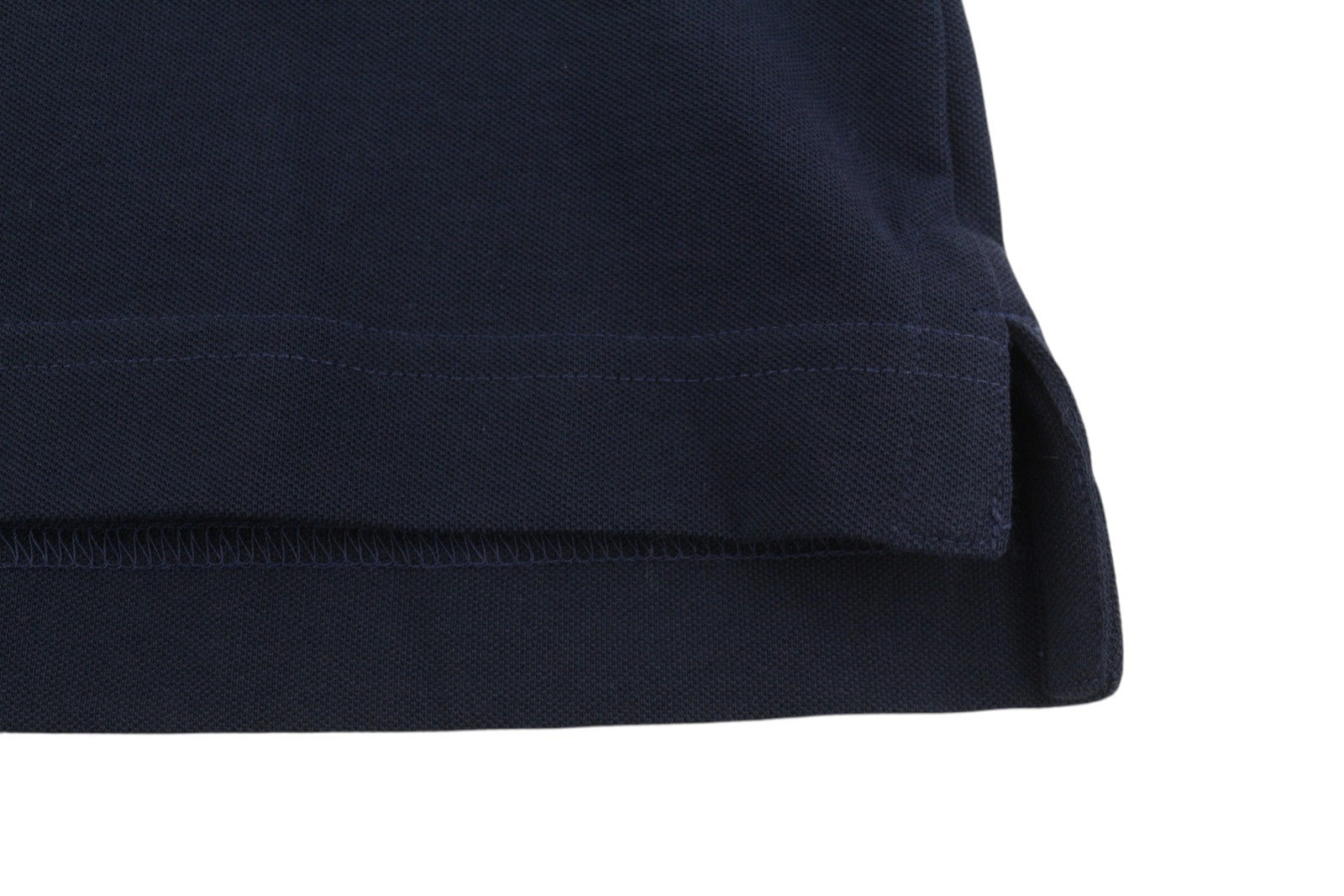STATE OF ART Men Polos XL Dark Blue Half Button Cotton Short Sleeved