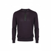 REPLAY Men Sweatshirt S Purple Wool Blend Long Sleeved Pull On Casual