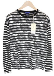SCOTCH & SODA Ams Couture Men Sweatshirt S Black Cotton Anti Striped Pattern