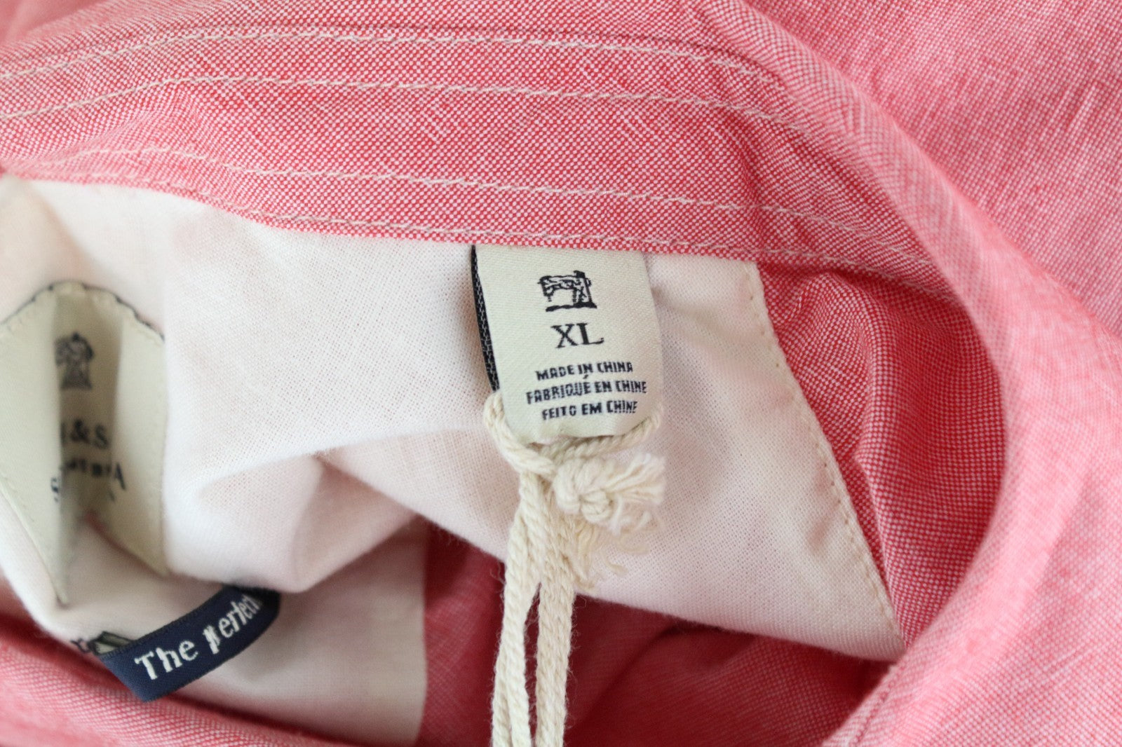 SCOTCH & SODA Ams Couture Men Shirt XL Pink Pure Cotton Long Sleeve Button-Up