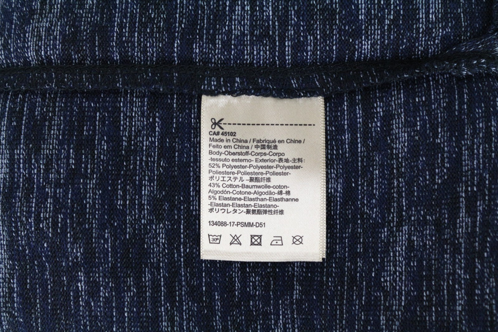 SCOTCH & SODA Ams Couture Men T-Shirt S Navy Short Sleeve Cotton Blend Stretch