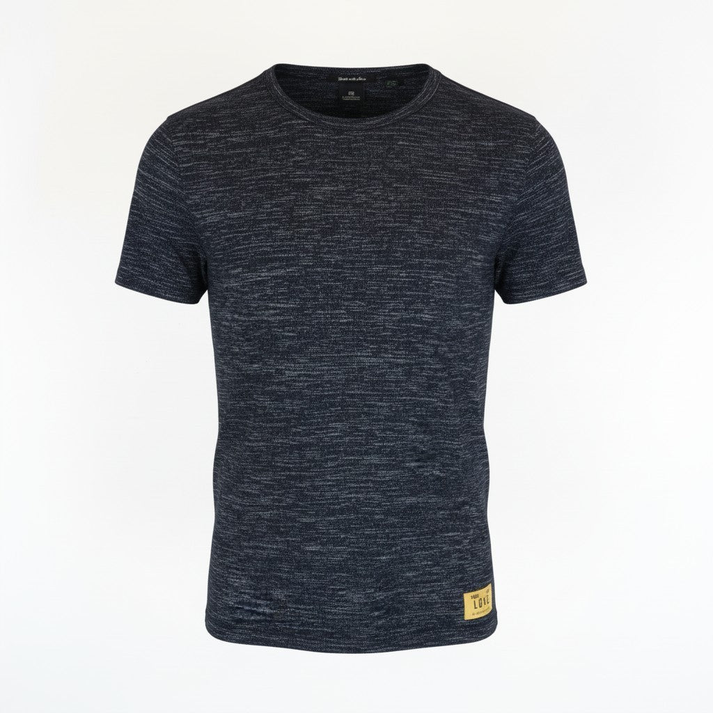 SCOTCH & SODA Ams Couture Men T-Shirt S Navy Short Sleeved Cotton Blend Stretch