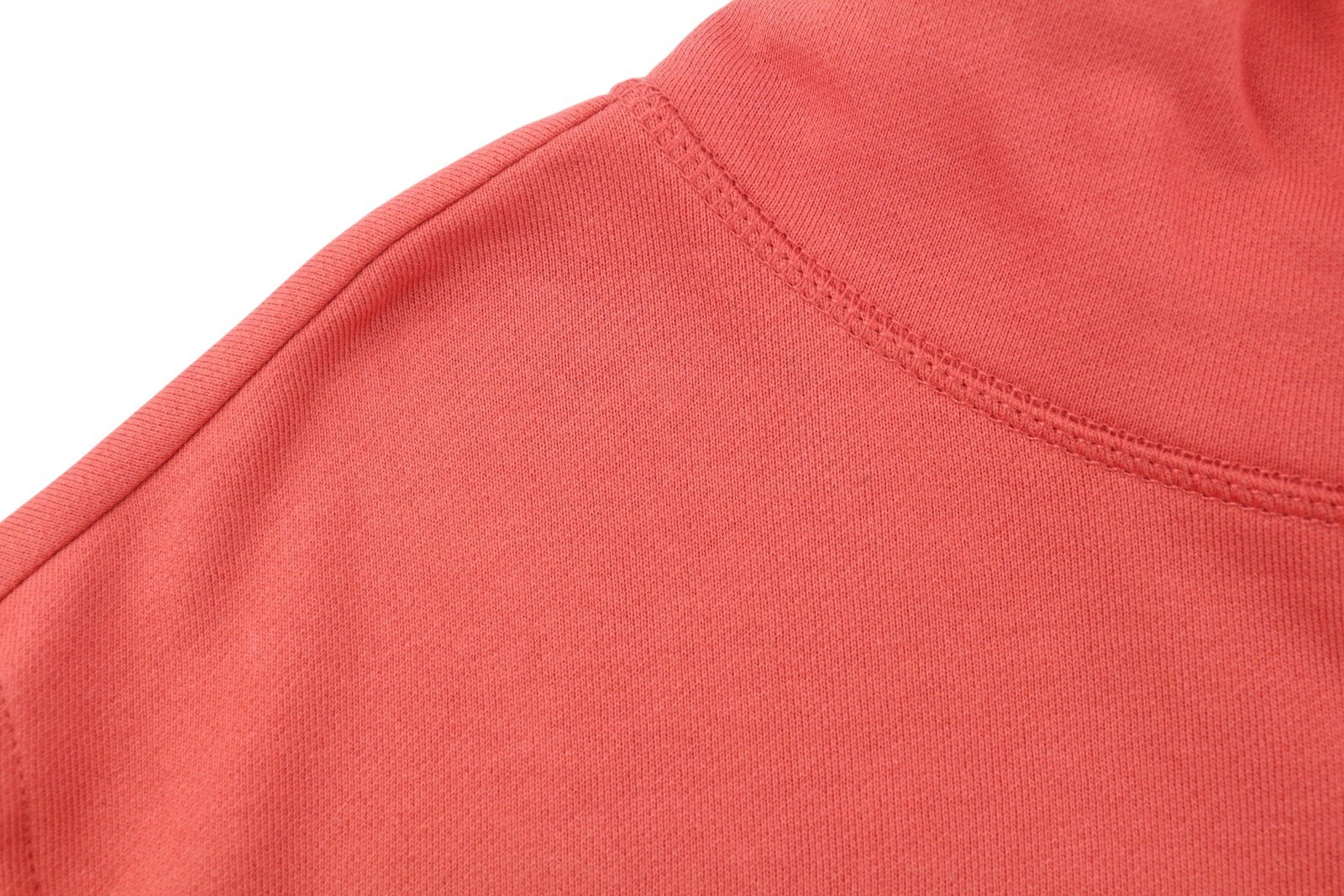 CALVIN KLEIN Men Hoodie L Rhubarb Red Cotton Kangaroo Pocket Logo Pull On
