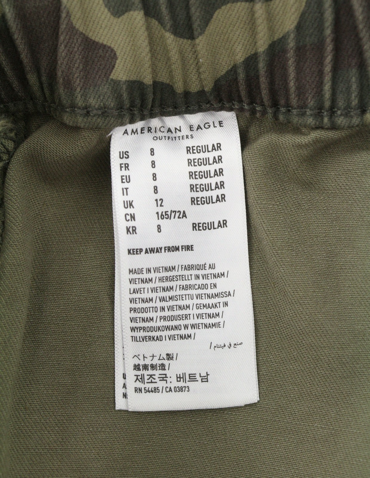 AMERICAN EAGLE OUTFITTERS Jegging Jogger Women Trousers W29 Stretch Camouflage