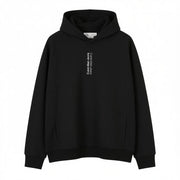 CALVIN KLEIN Men Hoodie XL Black Cotton Oversized Logo Hooded Pull On