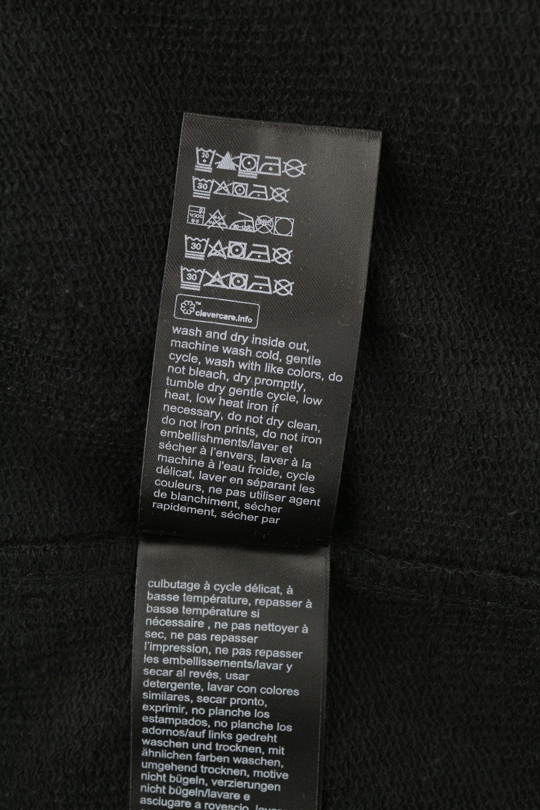 CALVIN KLEIN Men Hoodie XL Black Cotton Oversized Logo Hooded Pull On