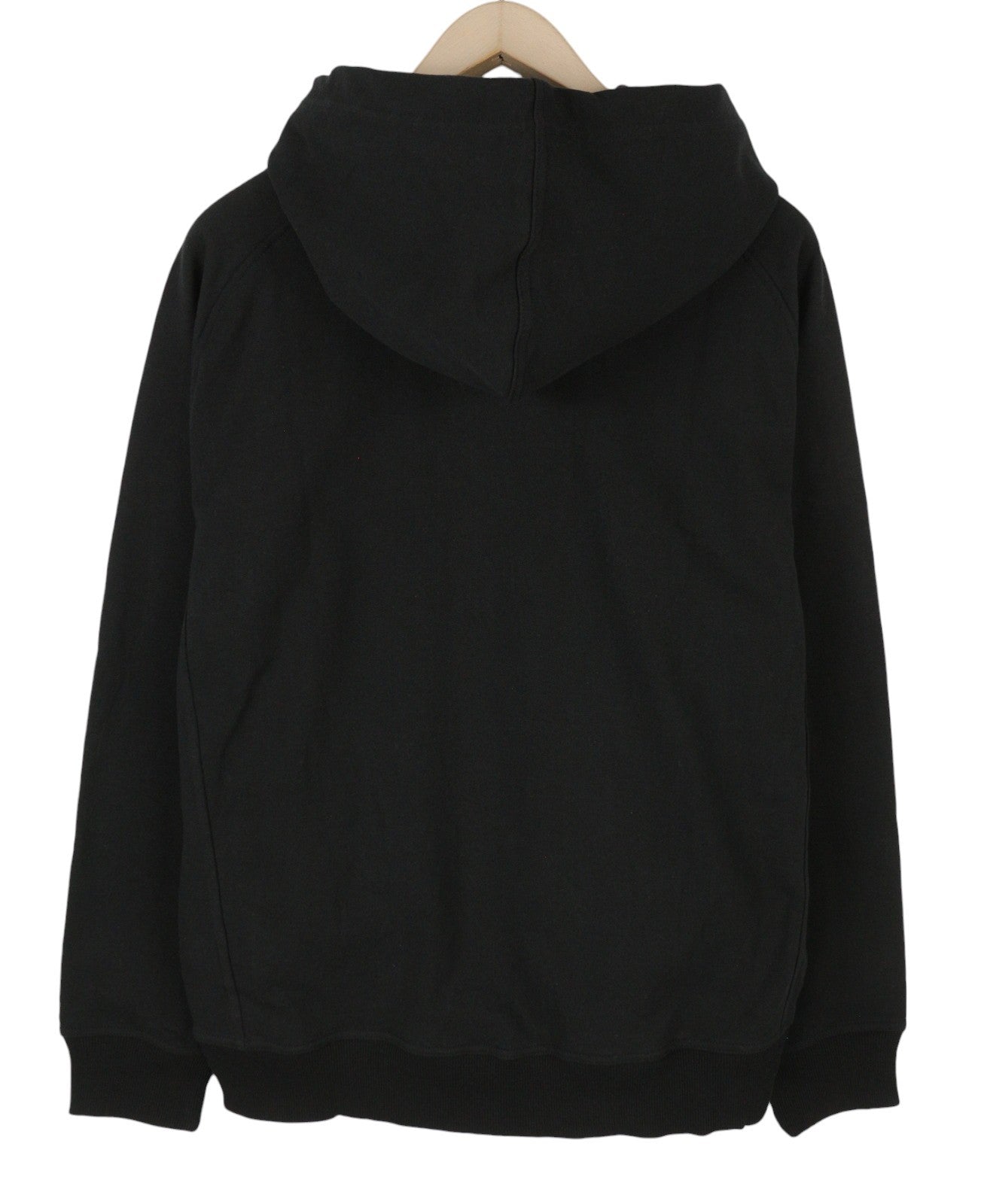 CALVIN KLEIN Men Hoodie XL Black Cotton Oversized Logo Hooded Pull On
