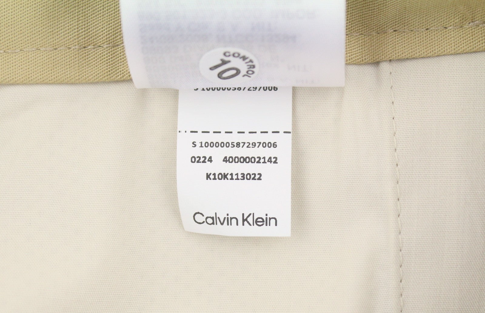 CALVIN KLEIN Piece Dyed Tencel Tapered Men Trousers W36/L32 Cropped Relax