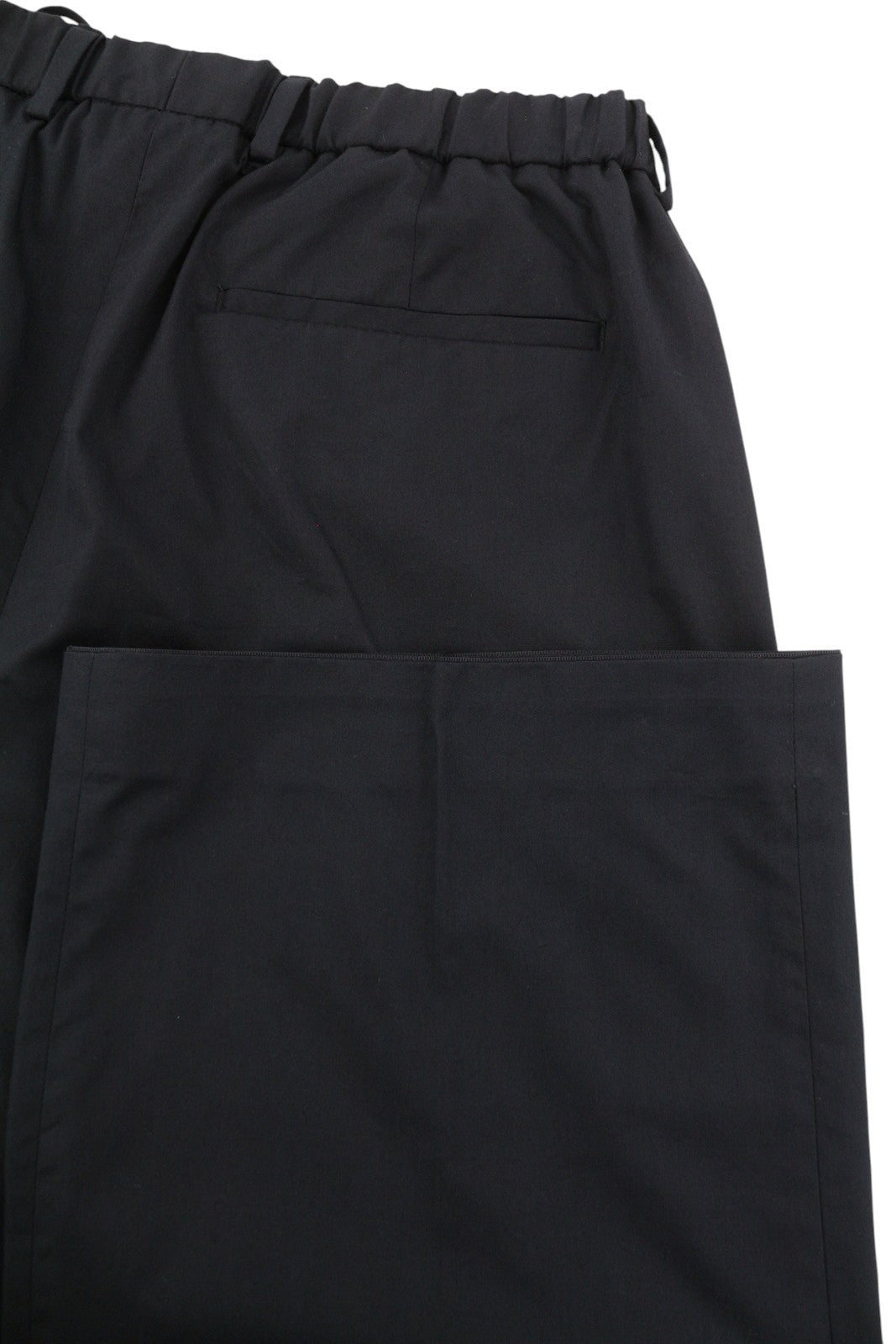 CALVIN KLEIN Cotton Seacell Modern Men Trousers L Black Pleated Regular
