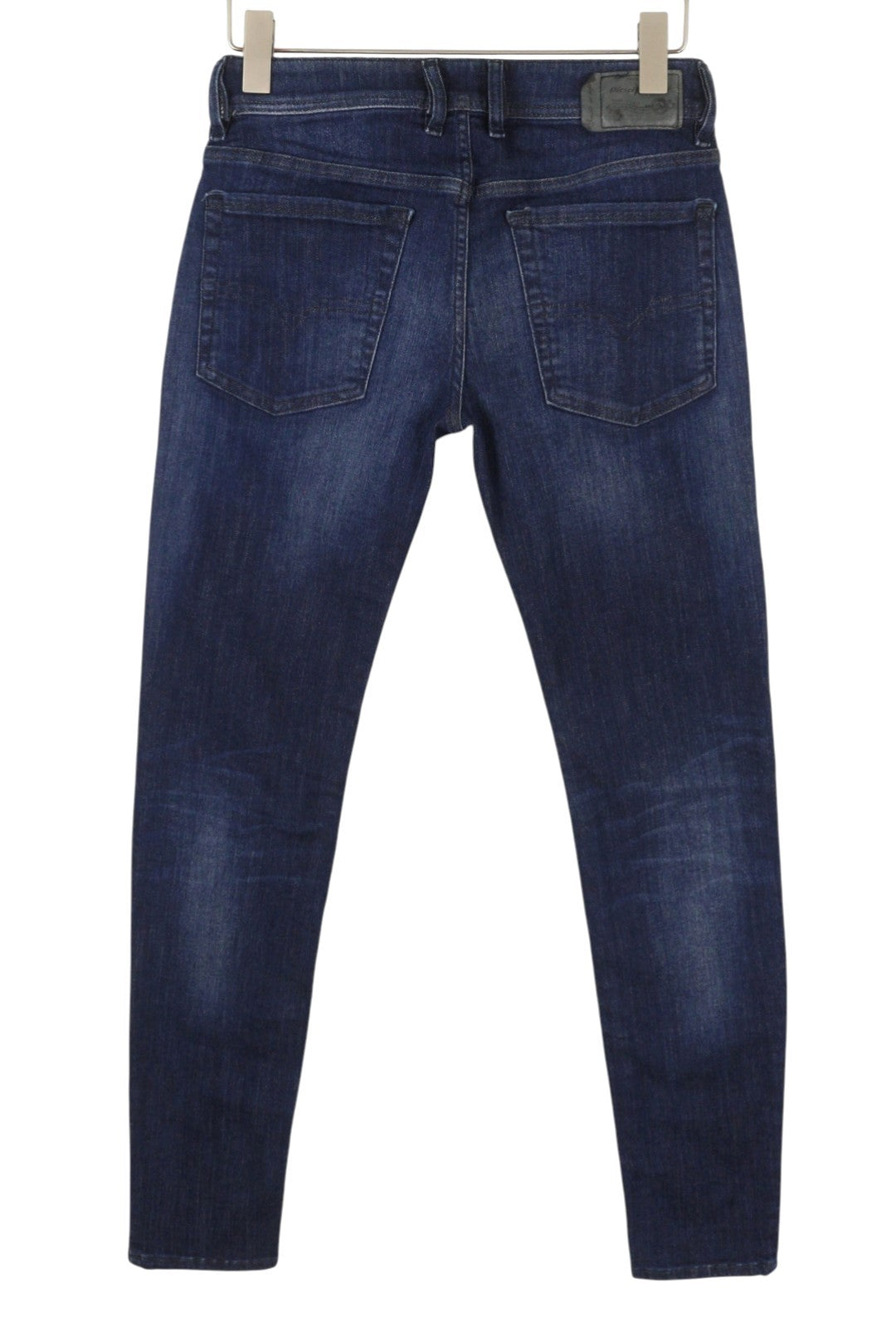 DIESEL Troxer R79K6 Men Jeans W28/L32 Blue Whiskers Faded Skinny Fit