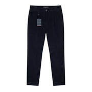 TOMMY HILFIGER Rock Velvet Cashmere Men Trousers EU52 Dark Blue Corduroy