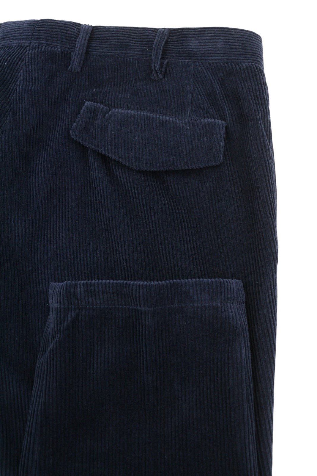 TOMMY HILFIGER Rock Velvet Cashmere Men Trousers EU52 Dark Blue Corduroy