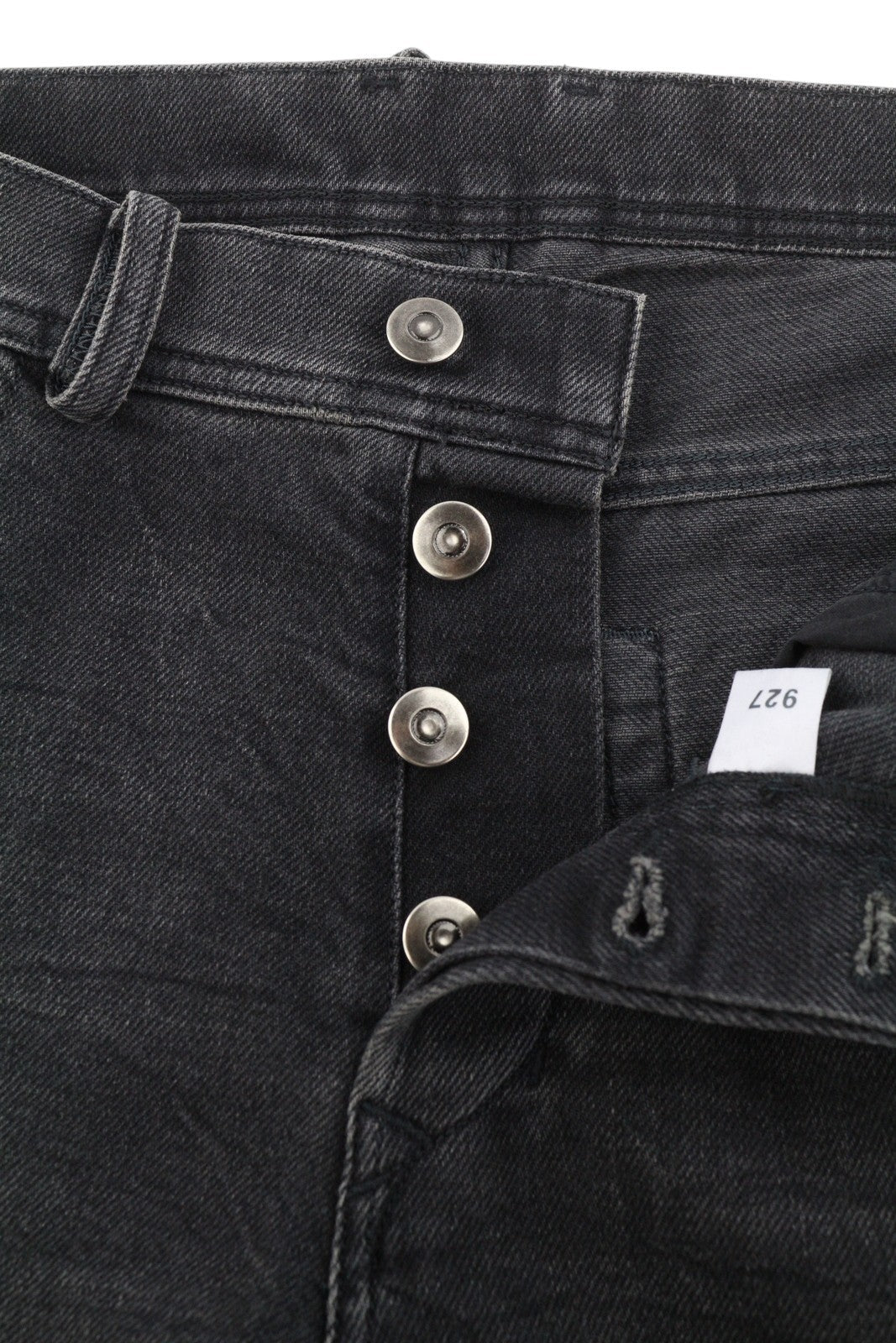 DIESEL Tepphar 085AJ Men Jeans W32/L34 Black Whiskers Distress Slim Fit
