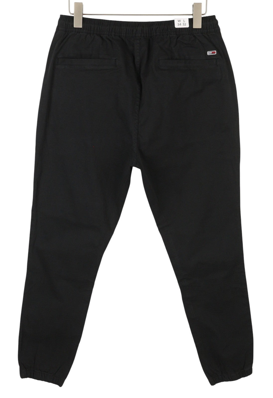 TOMMY HILFIGER Austin Men Trousers W34/L32 Black Cargo Drawstring Waist