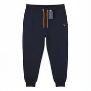 GANT Men Trousers XL Dark Navy Drawstring Waist Logo Jogg Sweat