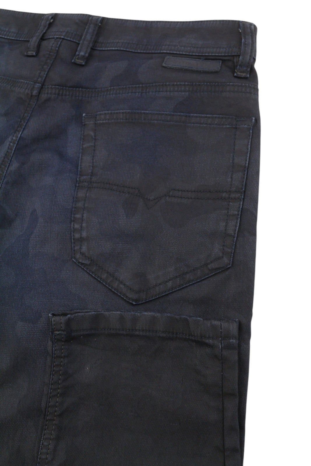 DIESEL Narrot CB-NE 0686J Men Jeans W28 Black Faded Jogg Coated Slim Fit