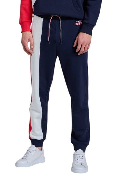 GANT Retro Logo Sweat Men Trousers 4XL Navy Drawstring Logo Jogg