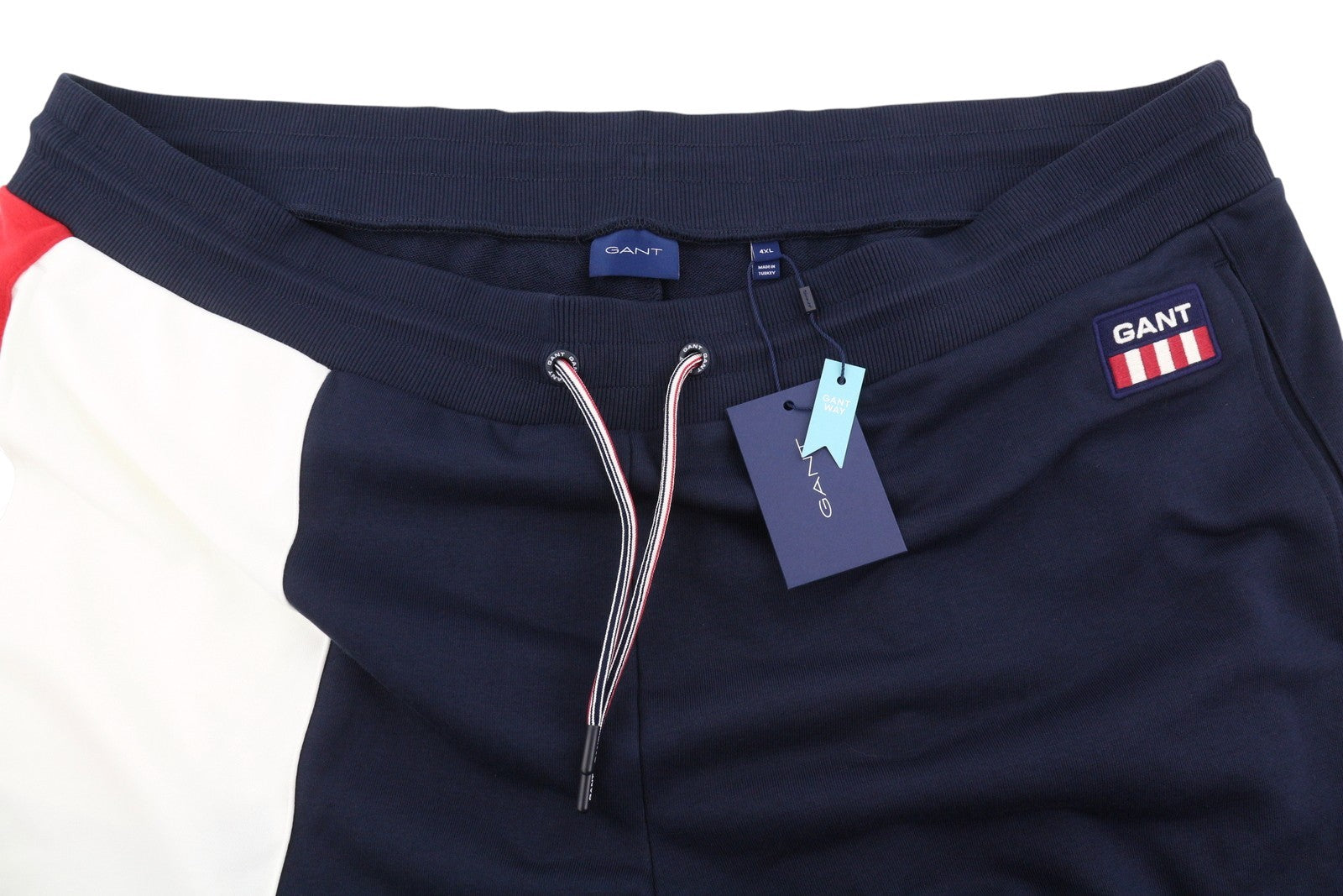 GANT Retro Logo Sweat Men Trousers 4XL Navy Drawstring Logo Jogg