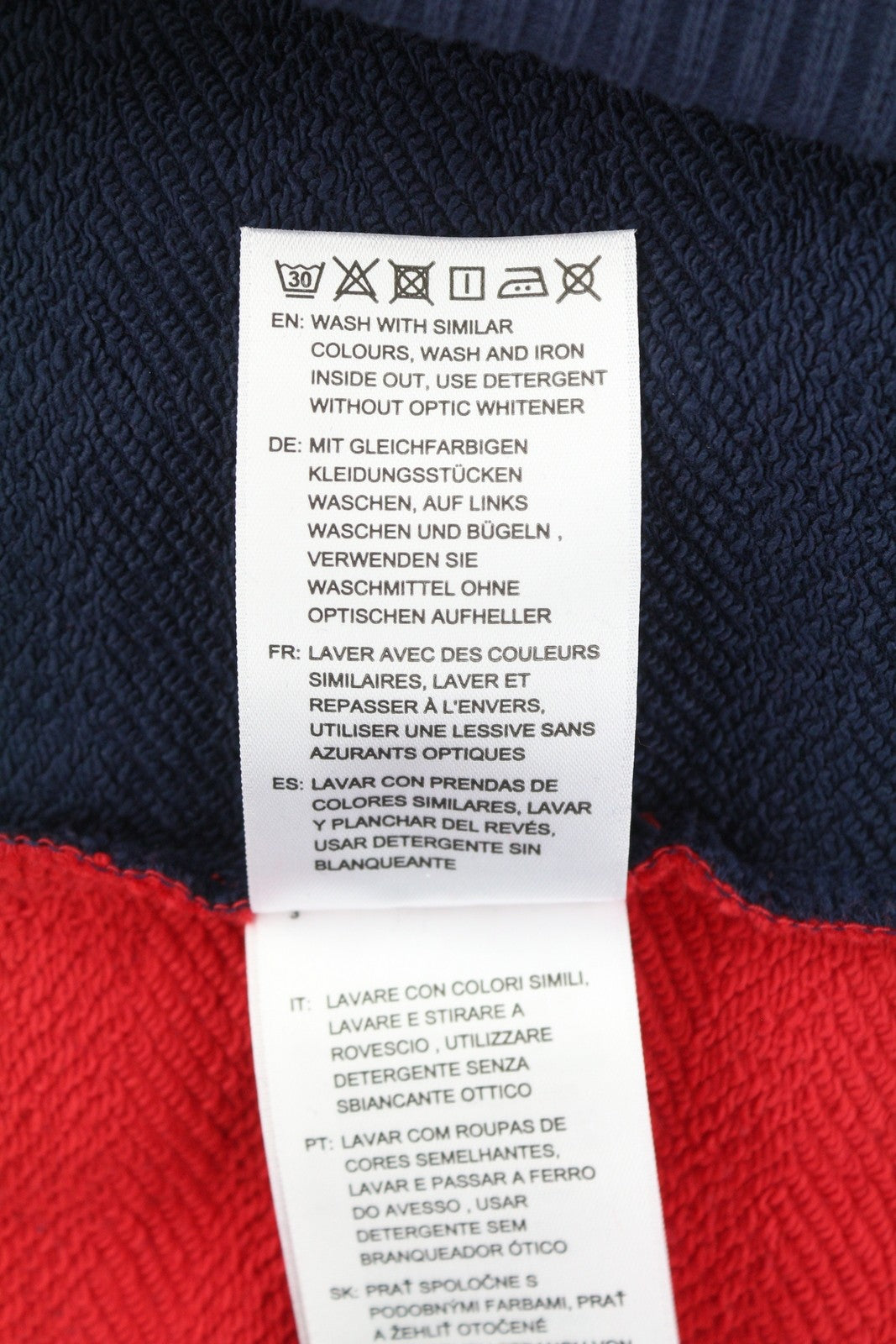 GANT Rough Weather Men Trousers L Navy Drawstring Waist Logo Jogg