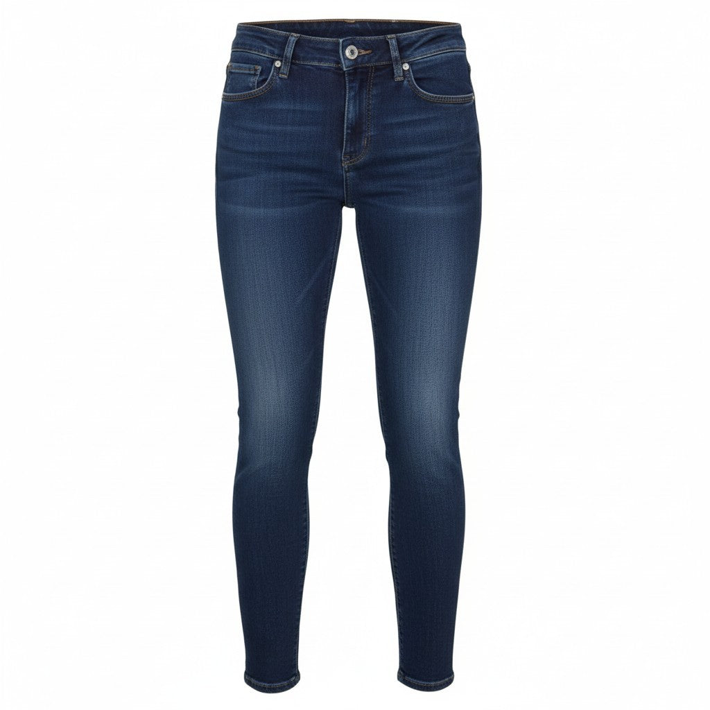 MAISON SCOTCH La Parisienne Women Jeans W27/L32 Blue Whiskers Faded Skinny Fit