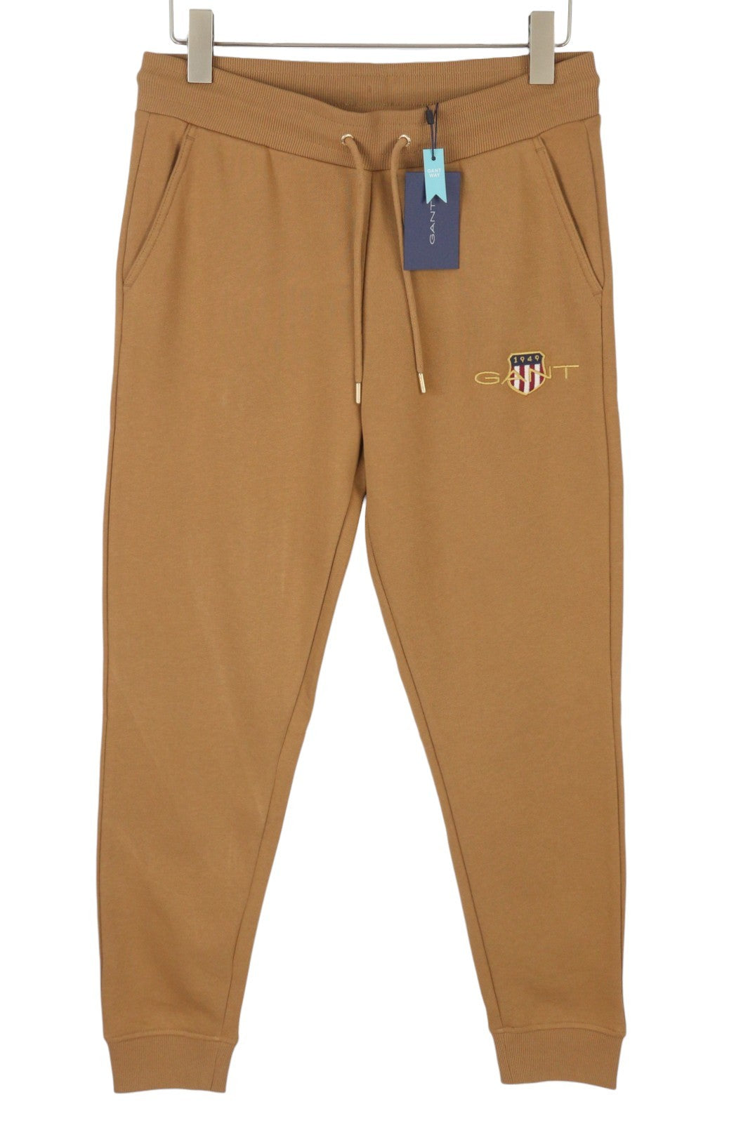 GANT Archive Shield Women Trousers M Brown Drawstring Waist Jogg
