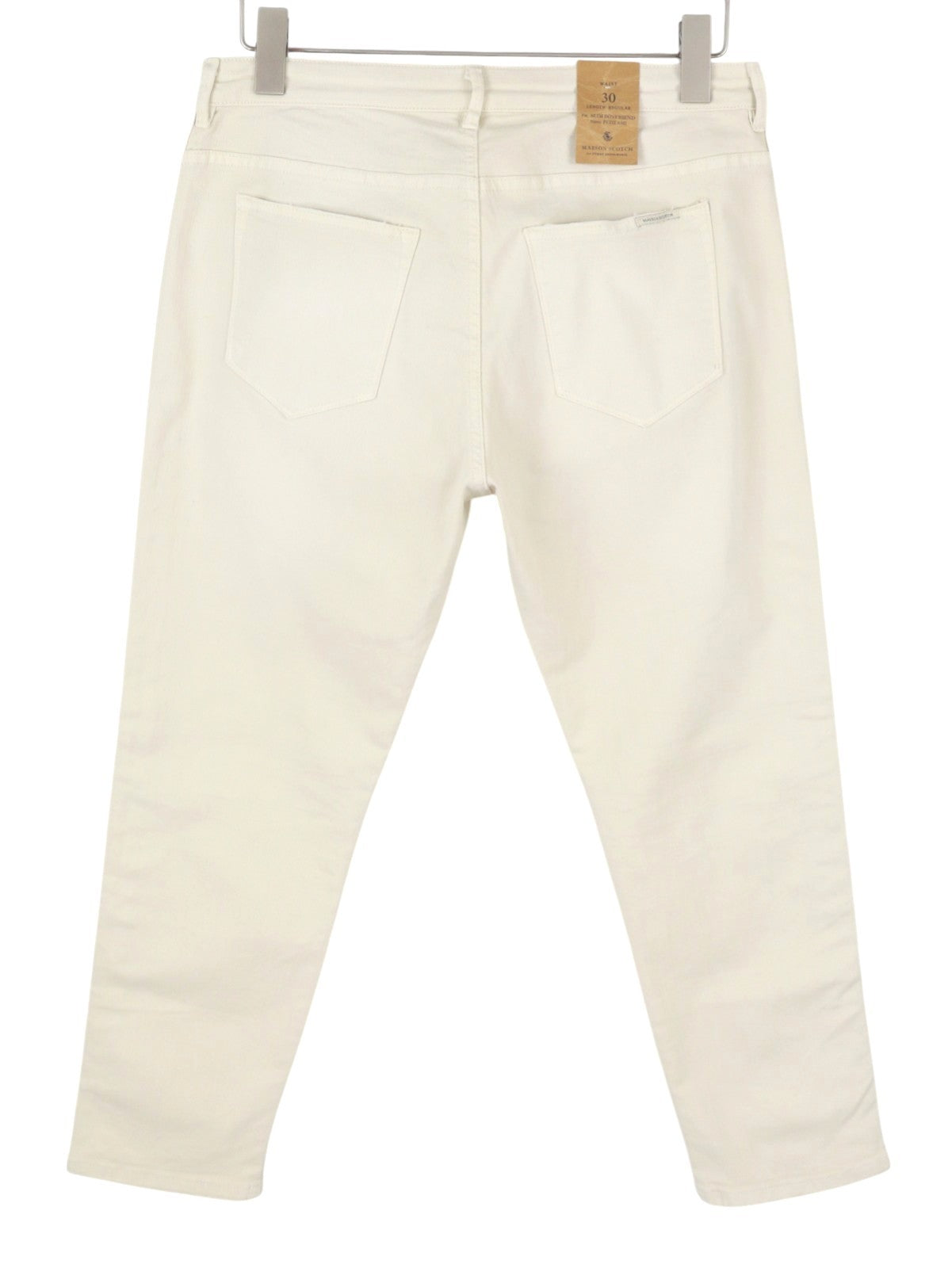 MAISON SCOTCH Petit Ami Women Jeans W30/L34 Beige Slim Boyfriend Cropped