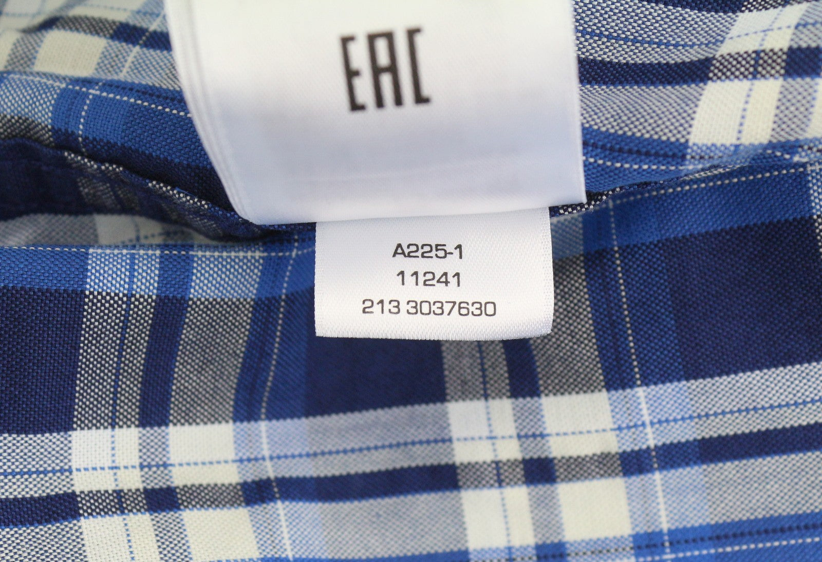 GANT Tech Prep Oxford Check Men Shirt M Blue Button-Down Neck Casual Shirt