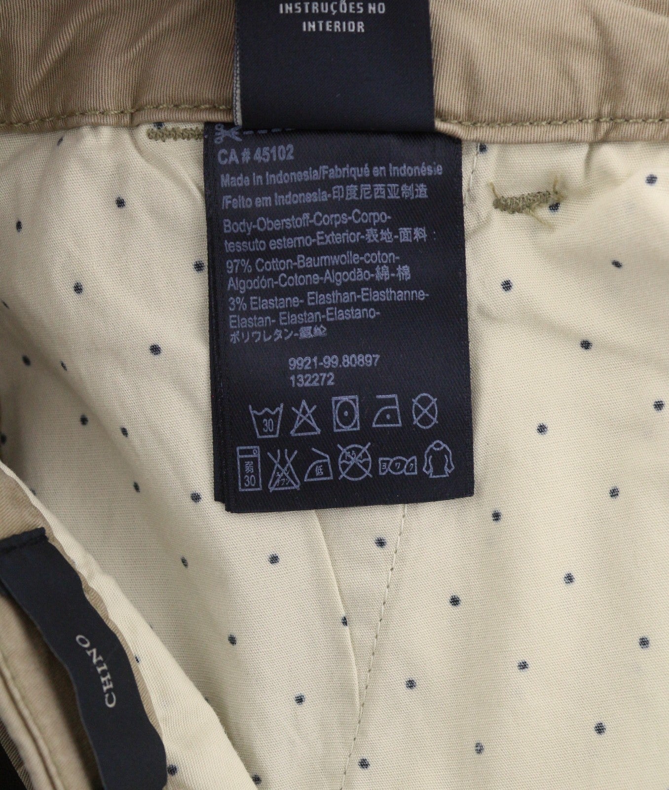MAISON SCOTCH Women Trousers W29/L32 Beige Cropped Belted Slim Fit Chino