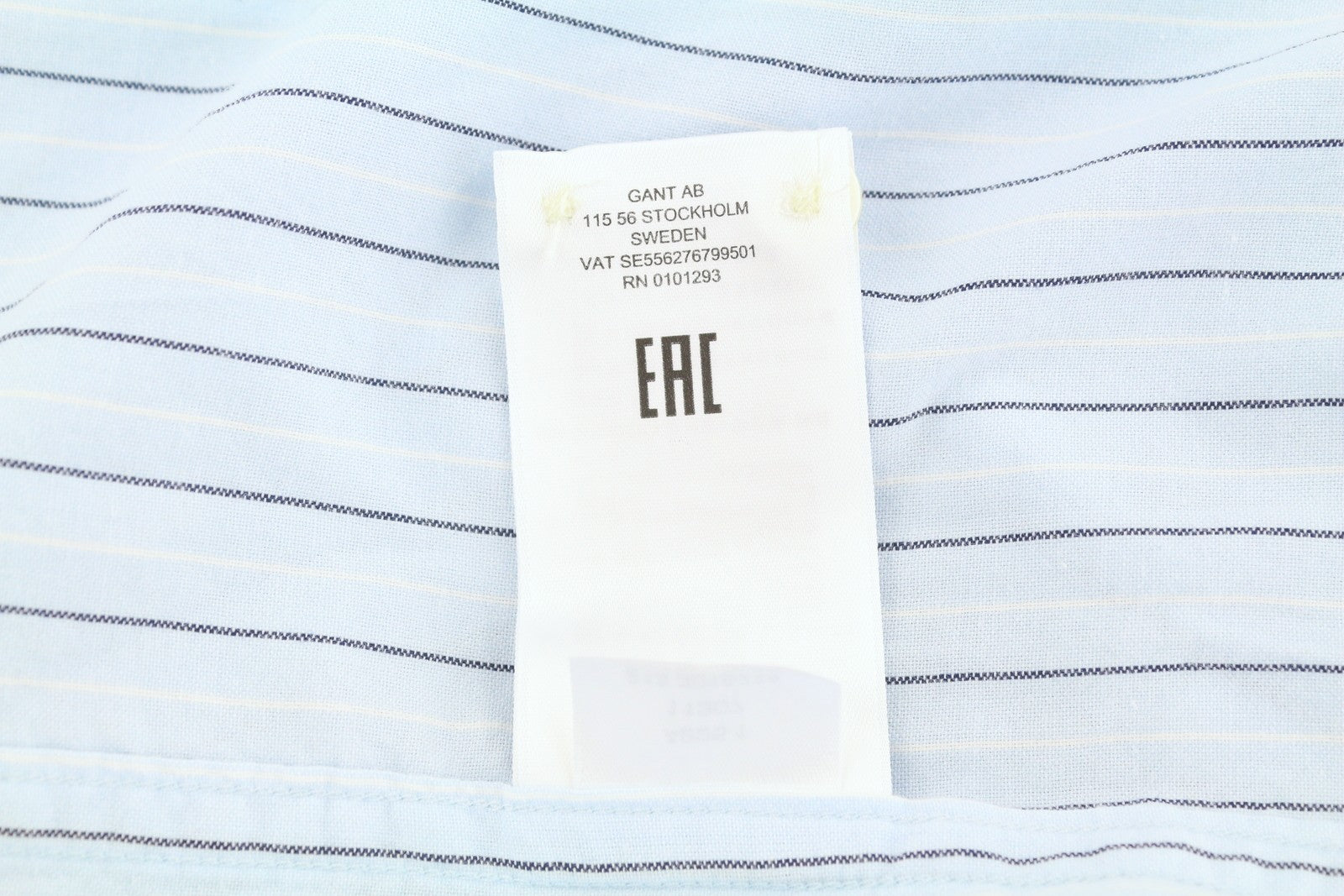 GANT Reg Oxf Stripe Men Shirt XL Light Blue Button-Down Pocket Casual Shirt