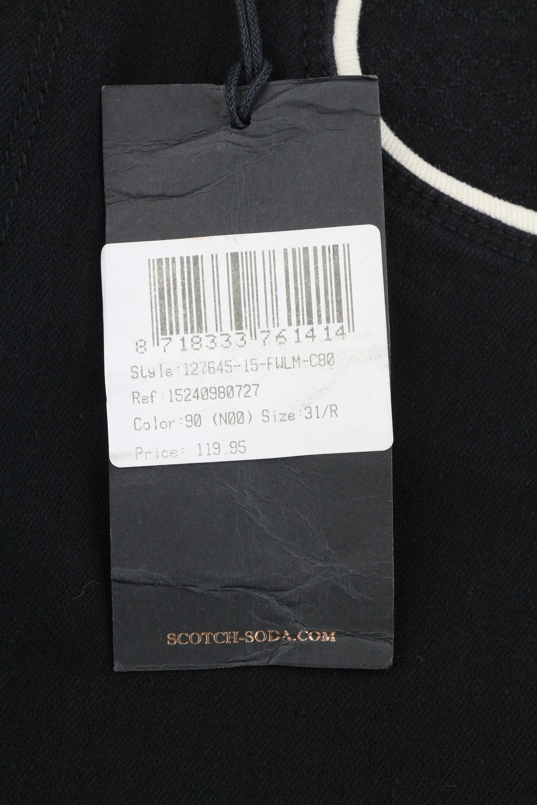 MAISON SCOTCH La Bohemienne Women Trousers W31 Black Mid Rise Skinny Sideline