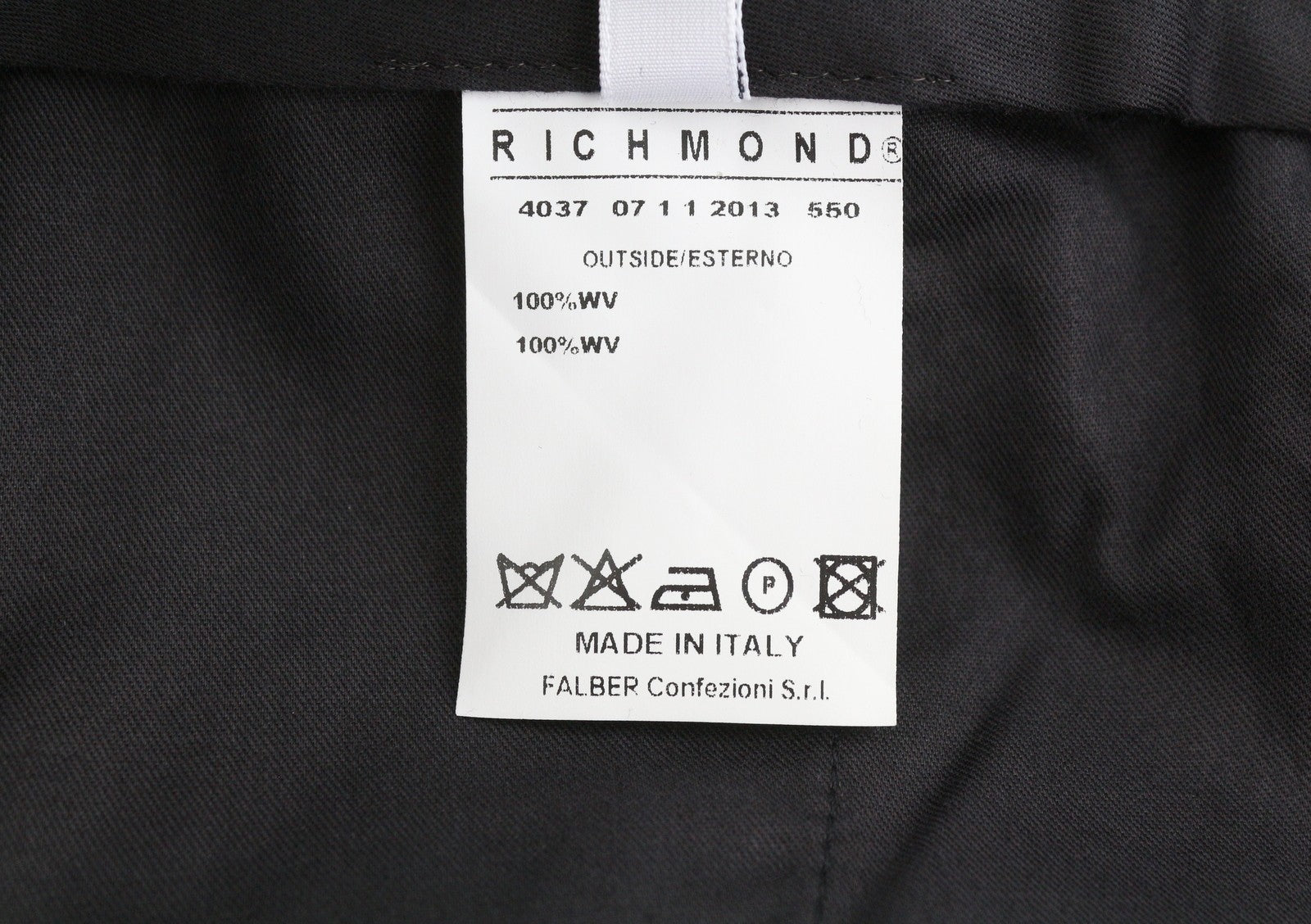 JOHN RICHMOND Women Trousers EU44 / W33 Dark Blue Pinstriped Wool Flared Fit