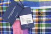Button-Up Mixed Panel Linen Madras