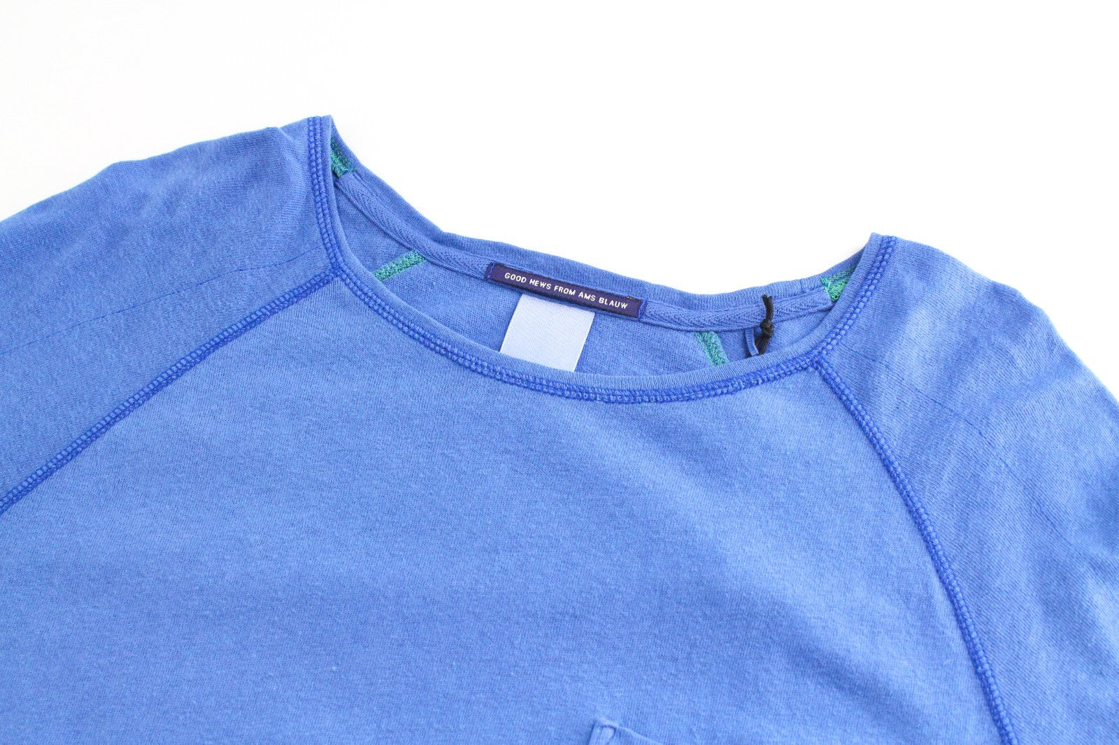 SCOTCH & SODA Ams Blauw Men T-Shirt ~S Casual Blue Pocketed 3/4 Sleeve Pull On