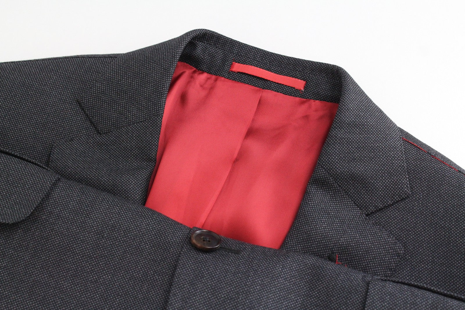 SUITSUPPLY Men Blazer UK36R Grey Pure Wool Single-Breasted Notch Lapel Formal