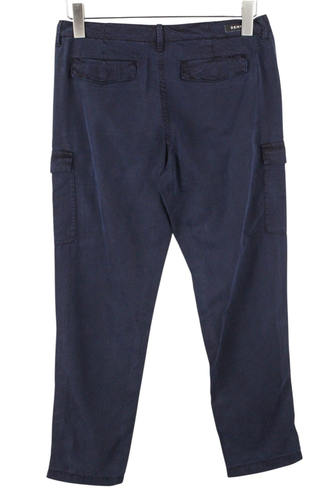 DENHAM Tara Women Trousers W24/L28 Navy Cotton Blend Cargo Casual Multi Pocket*
