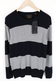 SCOTCH & SODA Ams Couture Men Sweatshirt S Grey Wool Blend Long Sleeve Pull On