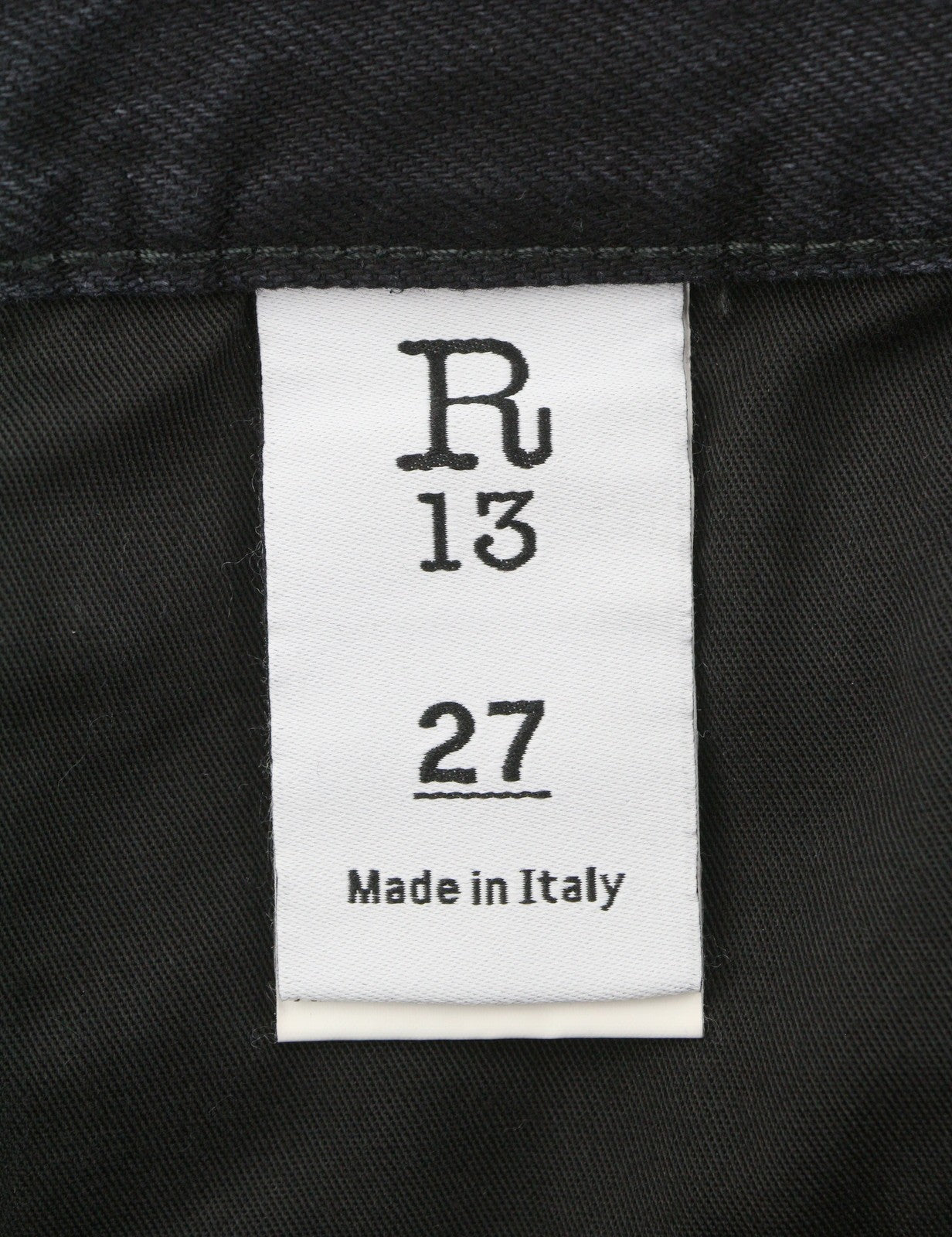 R13 Cross Over Women Shorts 27 Jake Black Whiskers Faded Distress PS26