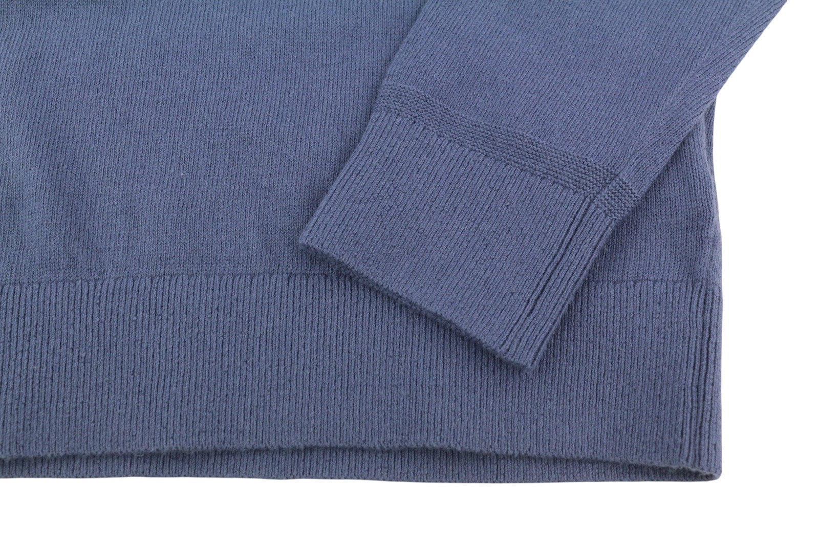 TOMMY HILFIGER Pima Org Ctn Cashmere V Neck Men Jumper XS Blue Pull On Knitted