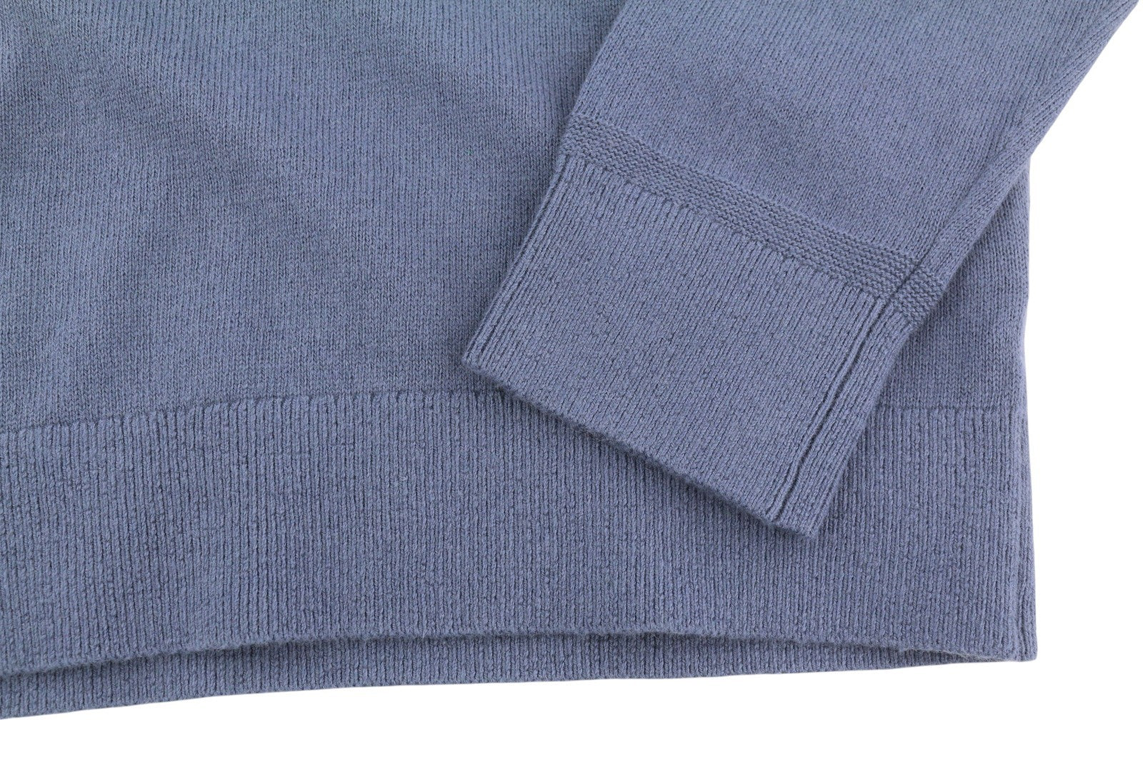 TOMMY HILFIGER Pima Org Ctn Cashmere V Neck Men Jumper XS Pull On Knitted Blue