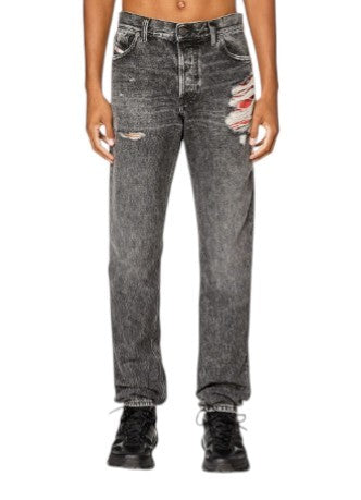 DIESEL 1995 D-Sark 007S1 Men Jeans W30 Grey Faded Distress Slim Straight RRP285
