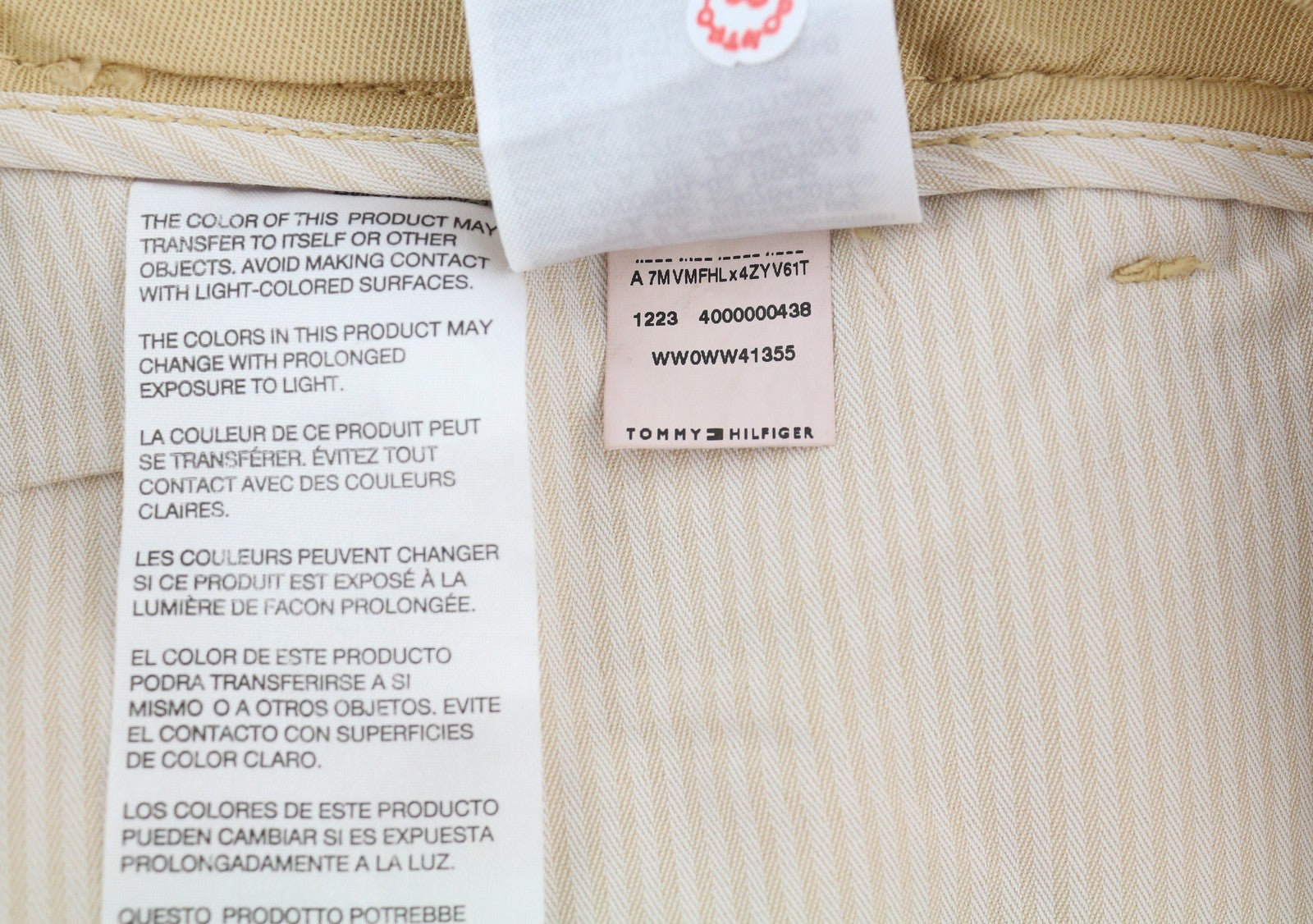 TOMMY HILFIGER Women Trousers EU40 Brown Linen Blend Flared Leg Pleated RRP196