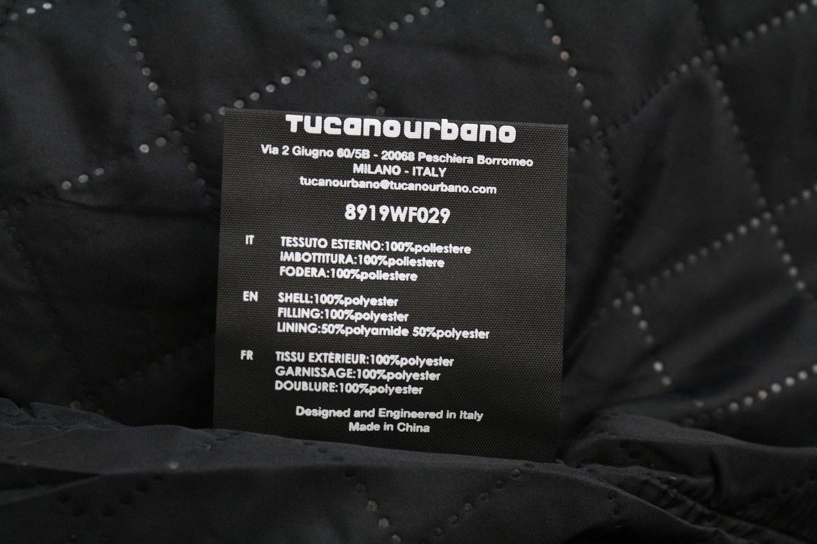 TUCANO URBANO Iris Women's Jacket IT38 Black Padded Breathable Scooter Windproof