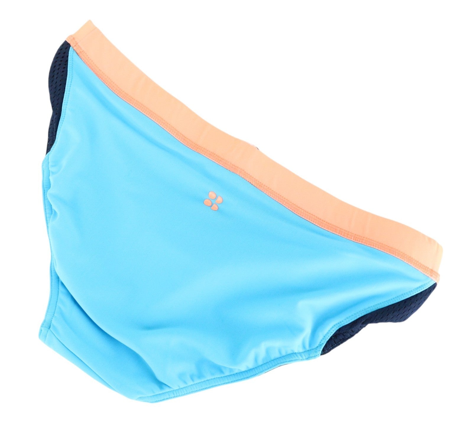 SWEATY BETTY Dive In Women Swimwear XS Blue Stretch Low Rised Bikini Bottom