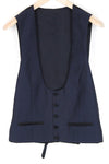 Blue Wool Waistcoat