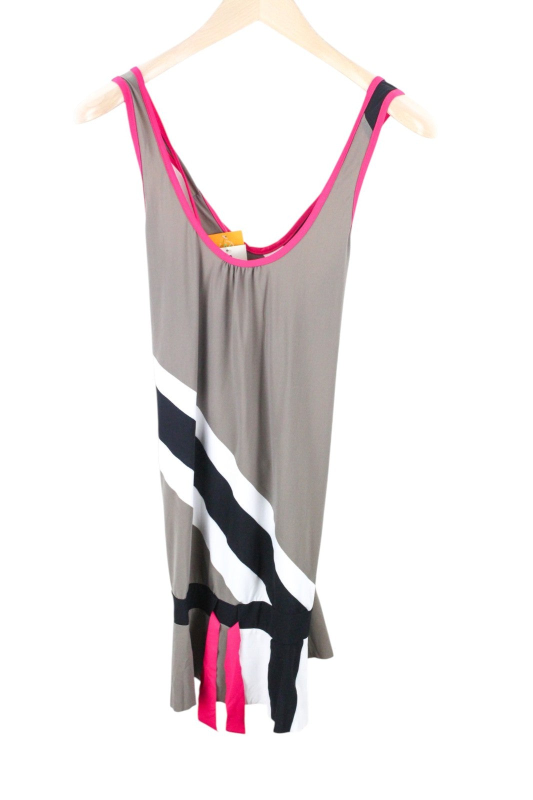 SWEATY BETTY Race Overvest Women Top L Grey Stretch Sleeveless Running