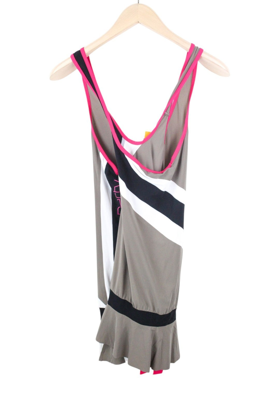 SWEATY BETTY Race Overvest Women Top L Grey Stretch Sleeveless Running