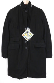 TUCANO URBANO New Carmen Women's Coat IT40 Black Wool Blend Breathable